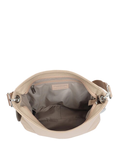MELLOW LEATHER Umh&auml;ngetasche aus Leder warmes Taupe - Damentaschen