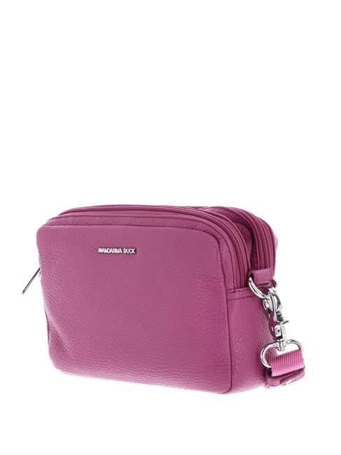 MELLOW LEATHER Umh&auml;ngetasche aus Leder rotviolett - Damentaschen