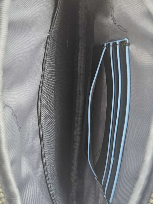 BLUE SQUARE Leder-Kartenetui Blau - Brieftaschen Herren