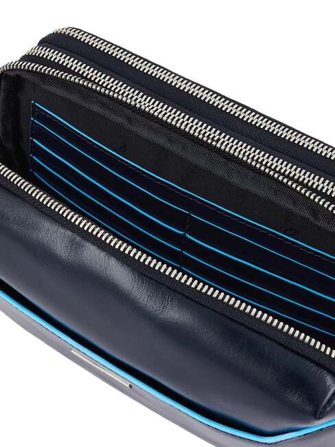 BLUE SQUARE Leder-Kartenetui Blau - Brieftaschen Herren