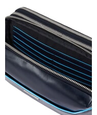 PIQUADRO BLUE SQUARE Leder-Kartenetui Blau - Brieftaschen Herren - 4