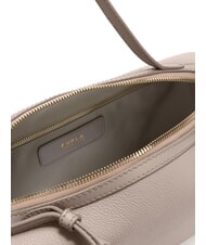 FURLA DOUBLE Schultertasche aus Leder Leinen - Damentaschen - 3