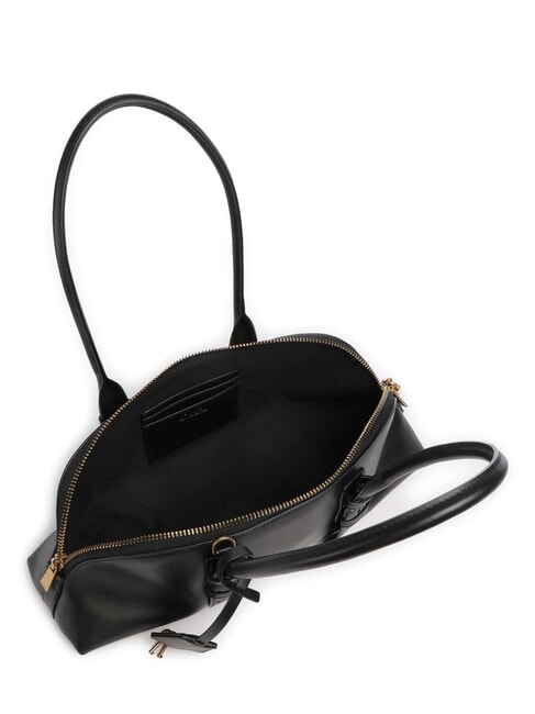 BOWLING Schultertasche mit Schultergurt schwarz-antikgold - Damentaschen