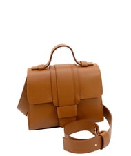 LESAC SABRINA Elegante Dollar-Lederhandtasche dunkles Leder - Damentaschen - 2