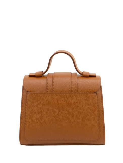 SABRINA Elegante Dollar-Lederhandtasche dunkles Leder - Damentaschen