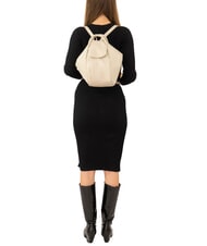 LESAC TRIO Rucksack aus Strau&szlig;enleder wei&szlig;er Strau&szlig; - Damentaschen - 6