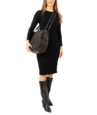 LESAC TRIO Rucksack aus Damastleder schwarzer Damast - Damentaschen - 5