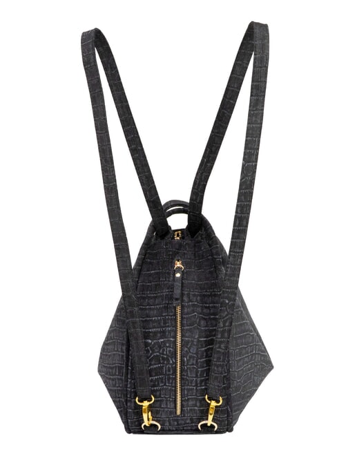 TRIO Rucksack aus Krokodilleder Kokosnussblau - Damentaschen