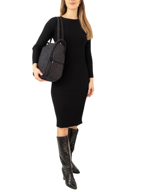 TRIO Rucksack aus Krokodilleder Kokosnussblau - Damentaschen