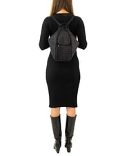 LESAC TRIO Rucksack aus Krokodilleder Kokosnussblau - Damentaschen - 6