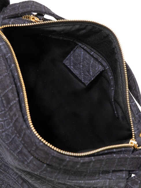 TRIO Rucksack aus Krokodilleder Kokosnussblau - Damentaschen