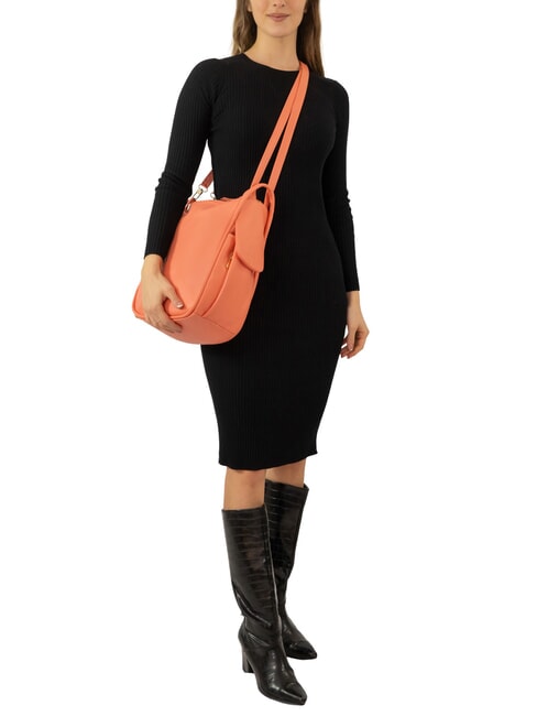 TRIO Rucksack aus Nappaleder Koralle - Damentaschen