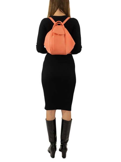 TRIO Rucksack aus Nappaleder Koralle - Damentaschen