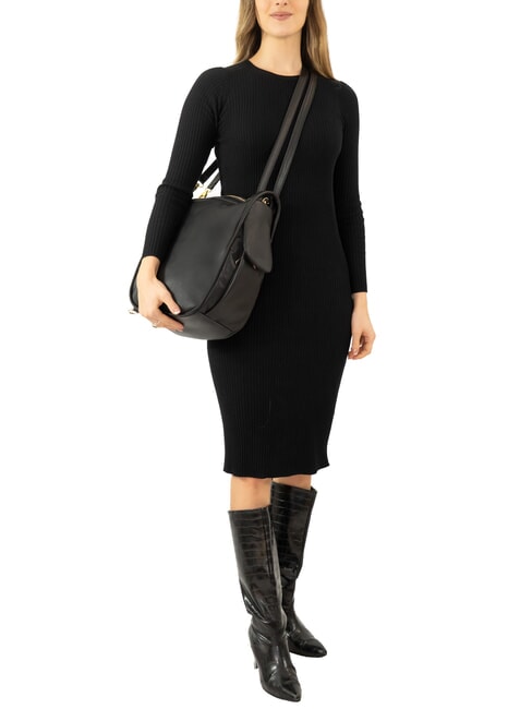 TRIO Rucksack aus Nappaleder Schwarz - Damentaschen