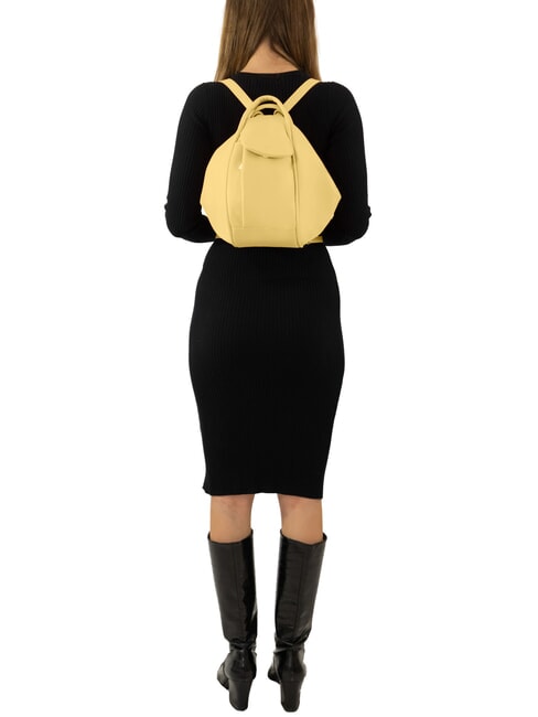 TRIO Rucksack aus Nappaleder Gelb - Damentaschen