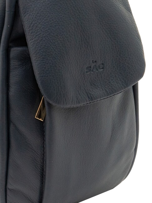 TRIO Rucksack aus Nappaleder Blau - Damentaschen