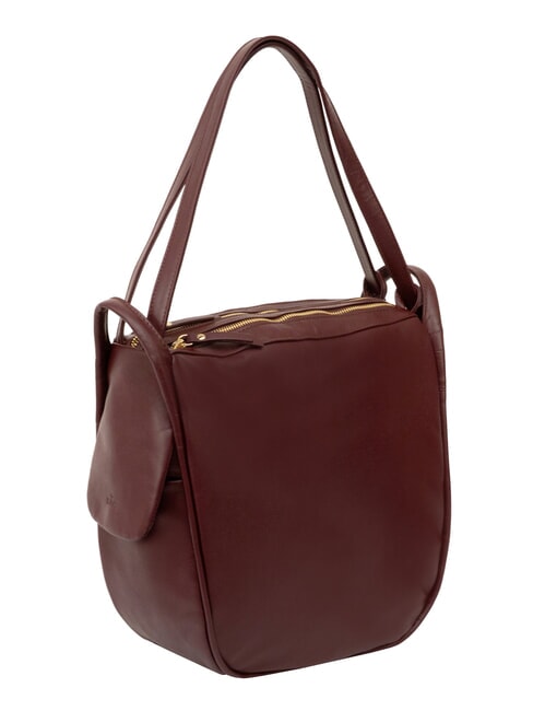 TRIO Rucksack aus Nappaleder Traubentrester - Damentaschen