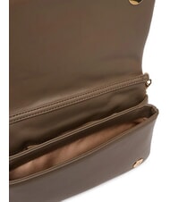 LOVE MOSCHINO EMBOSSED Schultertasche mit Klappe Dreck - Damentaschen - 6