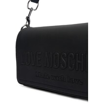 LOVE MOSCHINO SIGNATURE LOVE Schultertasche mit Klappe Schwarz - Damentaschen - 3