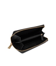 LOVE MOSCHINO EMBOSSED Gro&szlig;e Geldb&ouml;rse mit Rei&szlig;verschluss Schwarz - Brieftaschen Damen - 2