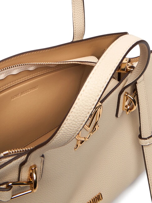 SOFT SCULPT Handtasche mit Schulterriemen Elfenbein - Damentaschen