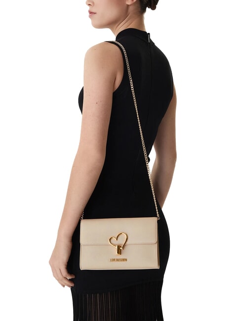 HEART TURNLOCK Kleine Umh&auml;ngetasche Elfenbein - Damentaschen