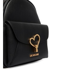 LOVE MOSCHINO HEART TURNLOCK Rucksack mit Tasche Schwarz - Damentaschen - 4