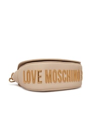 LOVE MOSCHINO GIANT Schultertasche mit Klappe Elfenbein - Damentaschen - 5