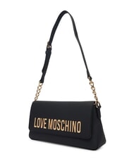 LOVE MOSCHINO BOLD LOVE Schultertasche mit Ketteneinsatz Schwarz - Damentaschen - 2