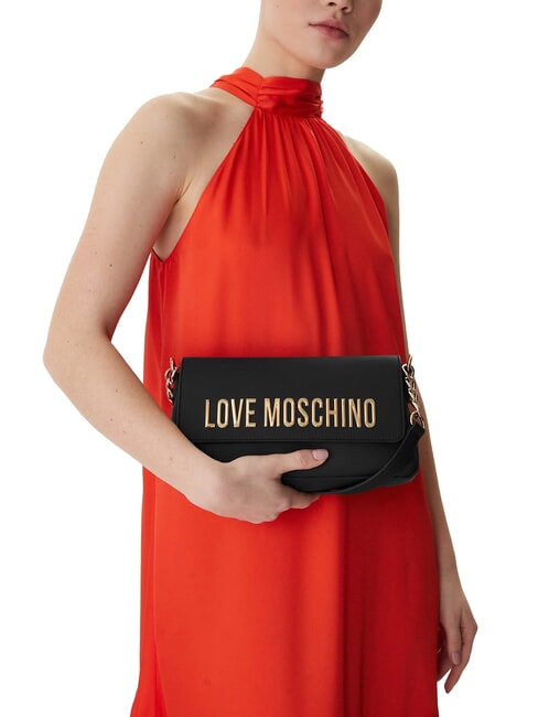 BOLD LOVE Schultertasche mit Ketteneinsatz Schwarz - Damentaschen