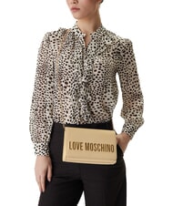 LOVE MOSCHINO SMART DAILY Clutch mit Kettenschulterriemen Butter - Damentaschen - 5