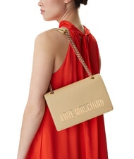 LOVE MOSCHINO BOLD LOVE Wandelbare Schultertasche Butter - Damentaschen - 5