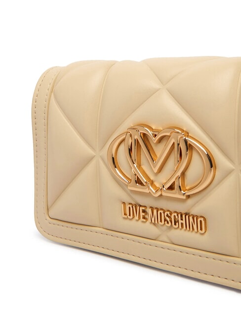 EMBOSSED Mini-Schultertasche aus Metall Butter - Brieftaschen Damen