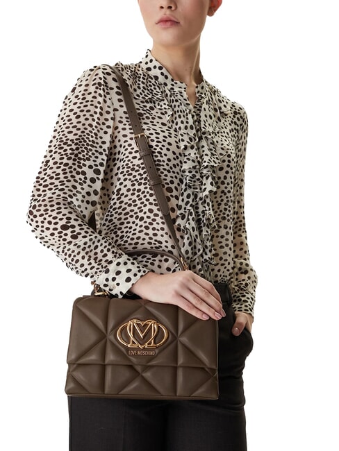 EMBOSSED Aktentasche mit Schultergurt Dreck - Damentaschen