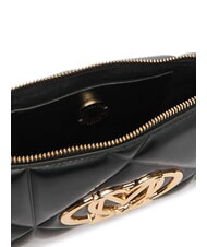 LOVE MOSCHINO EMBOSSED Kleine Umh&auml;ngetasche Schwarz - Damentaschen - 6