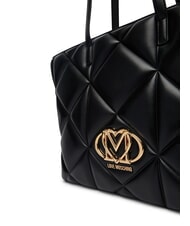 LOVE MOSCHINO EMBOSSED Schultertasche Schwarz - Damentaschen - 3