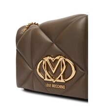 LOVE MOSCHINO EMBOSSED Wandelbare Schultertasche Dreck - Damentaschen - 4