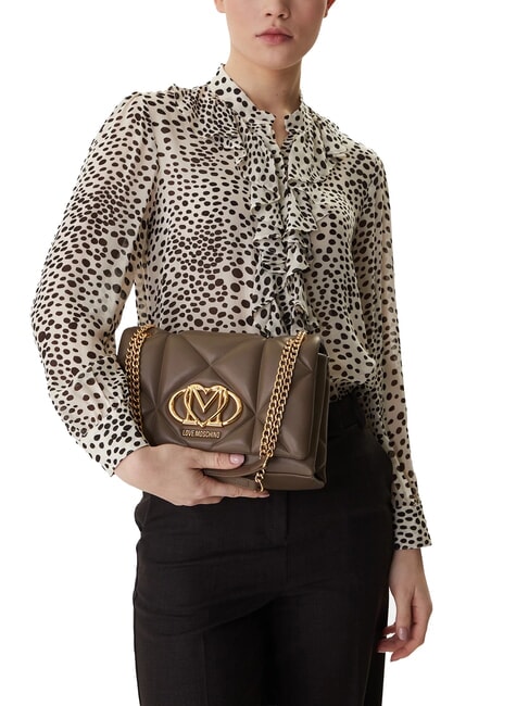 EMBOSSED Wandelbare Schultertasche Dreck - Damentaschen