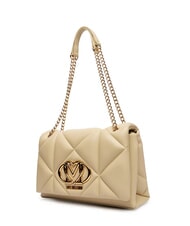 LOVE MOSCHINO EMBOSSED Wandelbare Schultertasche Butter - Damentaschen - 2