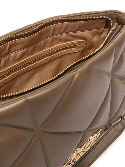 EMBOSSED Schultertasche mit Kettenhenkeln Dreck - Damentaschen