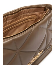 LOVE MOSCHINO EMBOSSED Schultertasche mit Kettenhenkeln Dreck - Damentaschen - 6