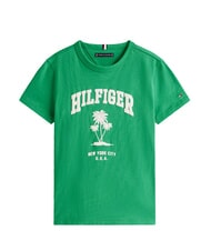 TOMMY HILFIGER TH KIDS Kurz&auml;rmeliges Baumwoll-T-Shirt strahlend gr&uuml;n - Kinder-T-Shirt - 4