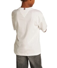 TOMMY HILFIGER TH KIDS Kurzarm-T-Shirt mit lockerer Passform Wei&szlig; - Kinder-T-Shirt - 2