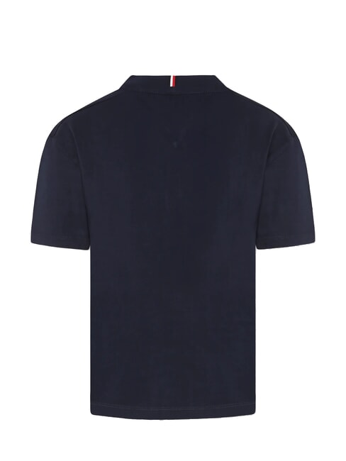 TH KIDS Kurzarm-T-Shirt mit lockerer Passform dunkle Nachtmarine - Kinder-T-Shirt