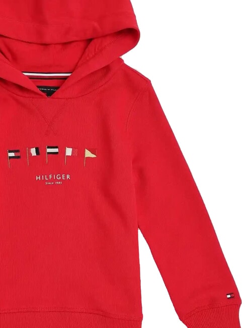 TH KIDS Kapuzenpullover mit Flaggenstickerei Prim&auml;rrot - Sweatshirts Kinder