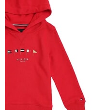 TOMMY HILFIGER TH KIDS Kapuzenpullover mit Flaggenstickerei Prim&auml;rrot - Sweatshirts Kinder - 2