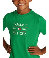 TOMMY HILFIGER TH KIDS T-Shirt mit gro&szlig;em Logodruck strahlend gr&uuml;n - Kinder-T-Shirt - 3