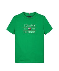 TOMMY HILFIGER TH KIDS T-Shirt mit gro&szlig;em Logodruck strahlend gr&uuml;n - Kinder-T-Shirt - 4