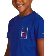 TOMMY HILFIGER TH KIDS Kurzarm-T-Shirt f&uuml;r Kinder Keilblau - Kinder-T-Shirt - 3