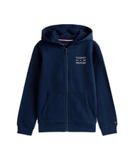 TOMMY HILFIGER TH KIDS Kinder-Sweatshirt mit durchgehendem Rei&szlig;verschluss dunkle Nachtmarine - Sweatshirts Kinder - 3